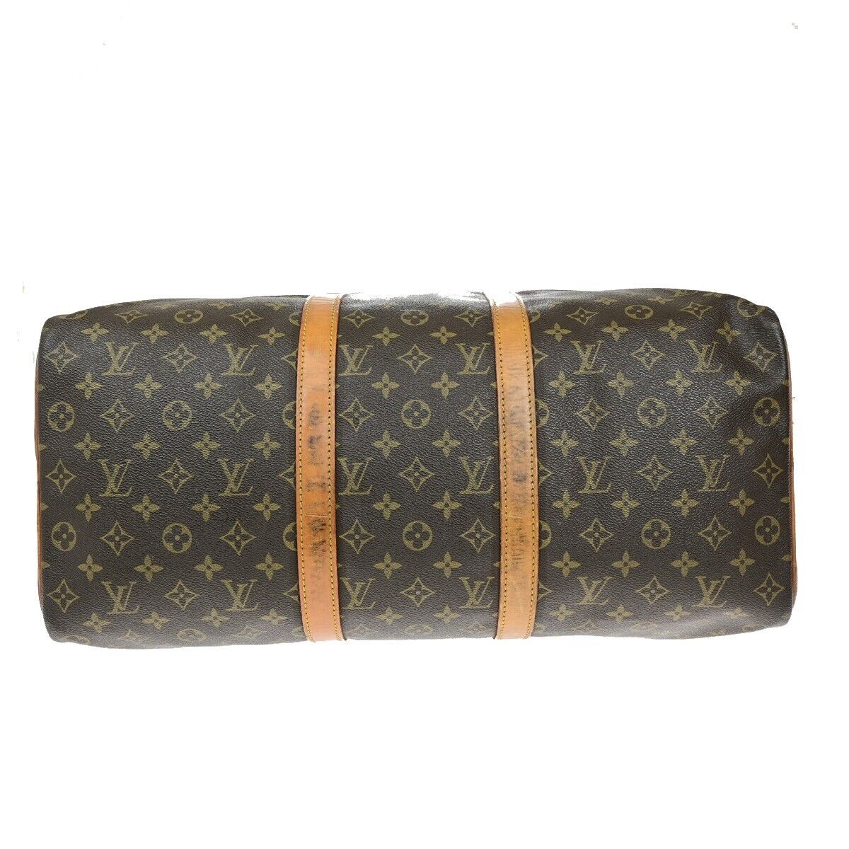 LOUIS VUITTON Keepall 50 Travel Hand Bag Monogram Leather Brown M41426 86ED943