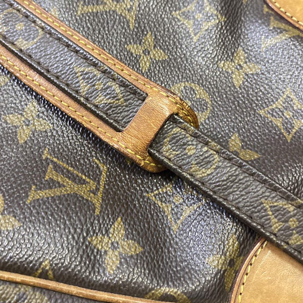 LOUIS VUITTON Danube Shoulder Bag Monogram Leather Brown France M45266 39YG596