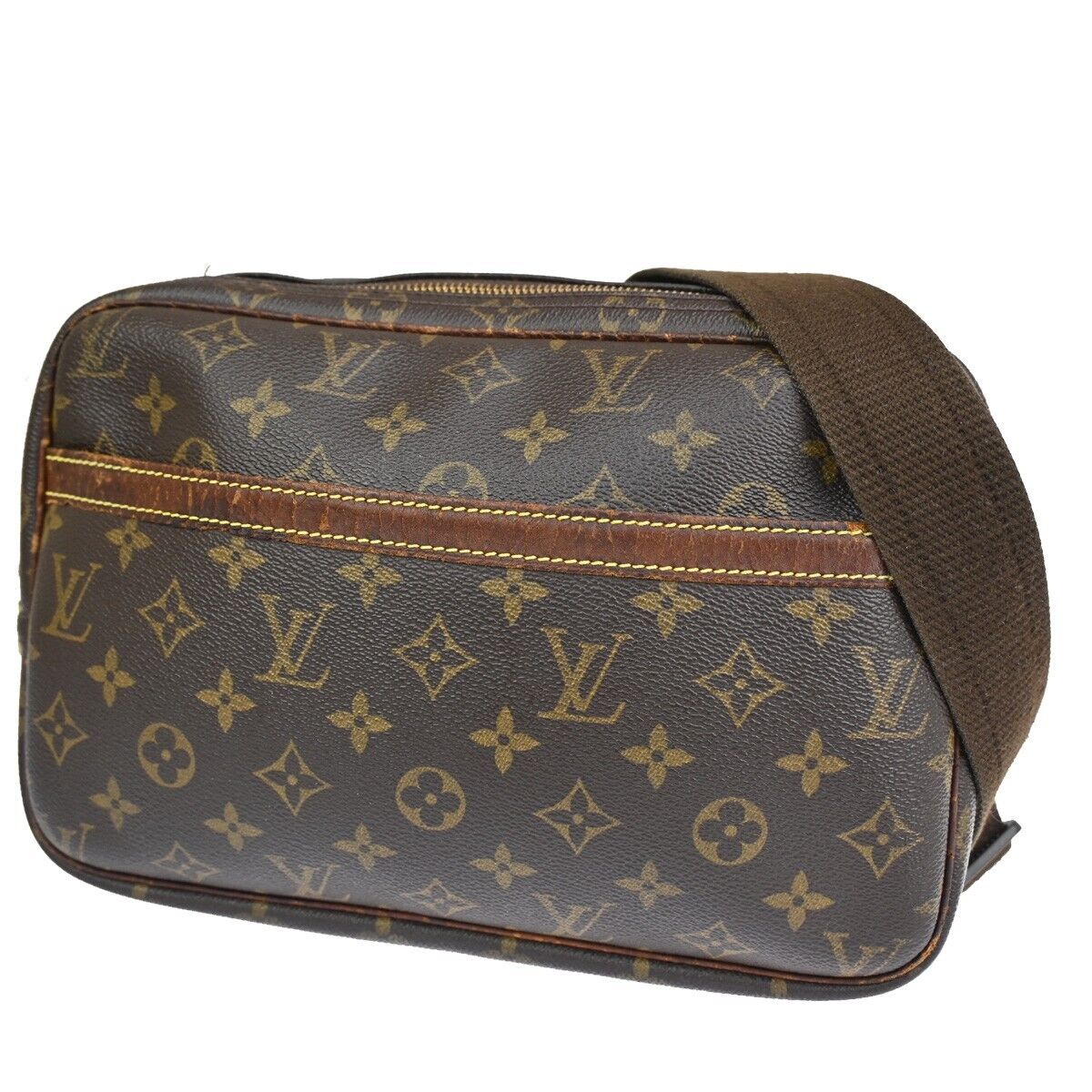 LOUIS VUITTON Reporter PM Crossbody Shoulder Bag Monogram Leather M45254 64YD410