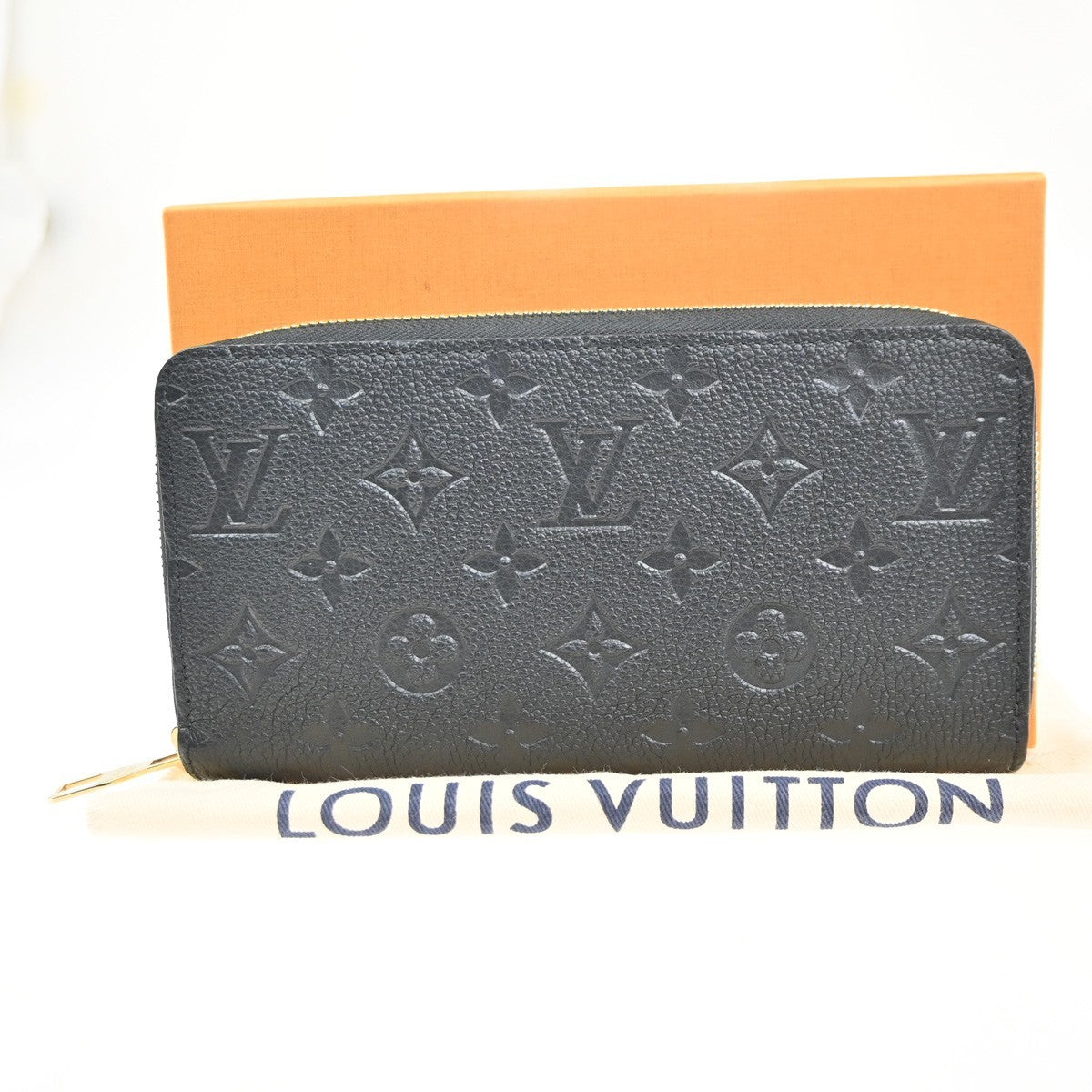 LOUIS VUITTON Zippy Long Wallet Monogram Empreinte Leather BK M61864 16RL782