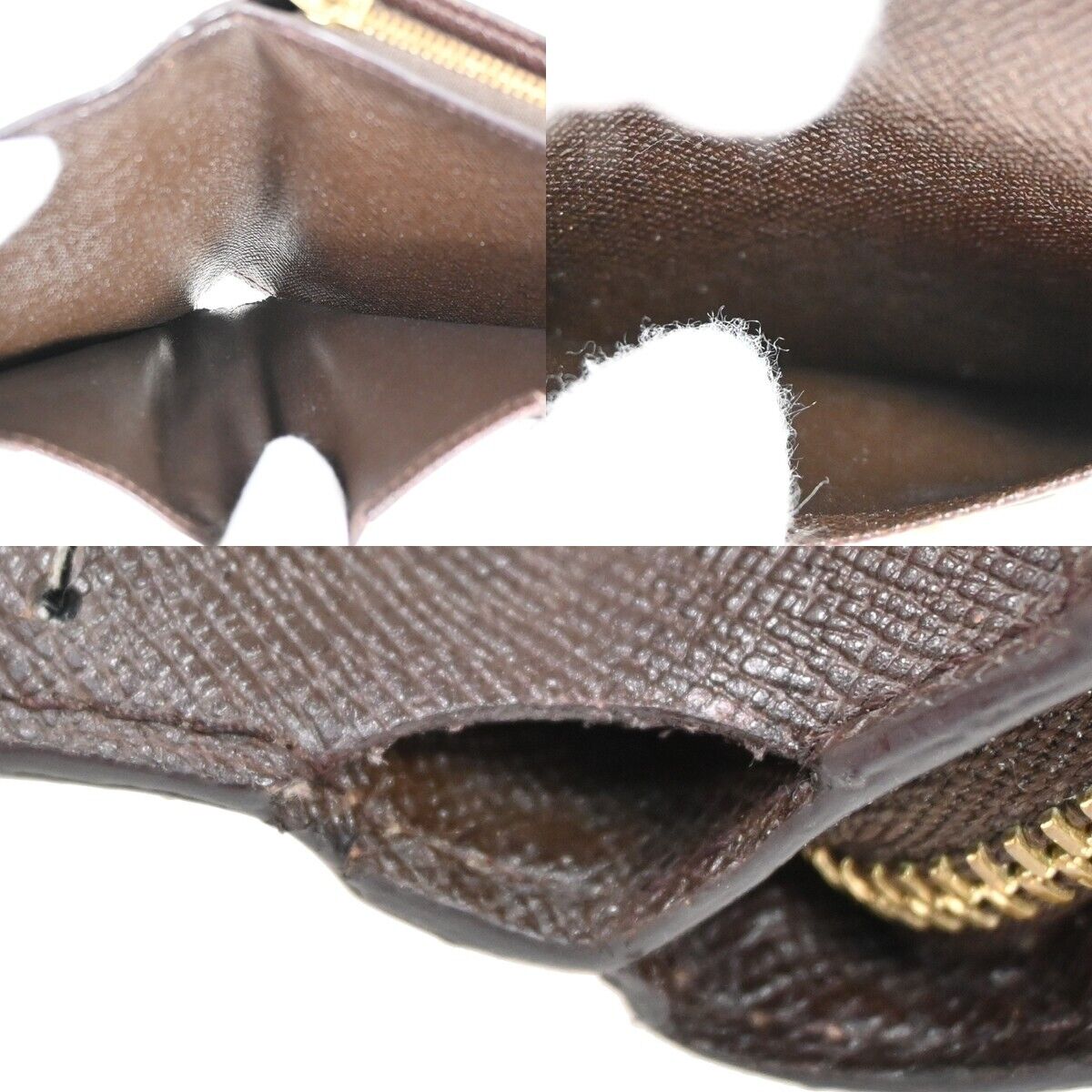 LOUIS VUITTON Compact Zip Bifold Wallet Purse Damier Leather BN N61668 63FA131