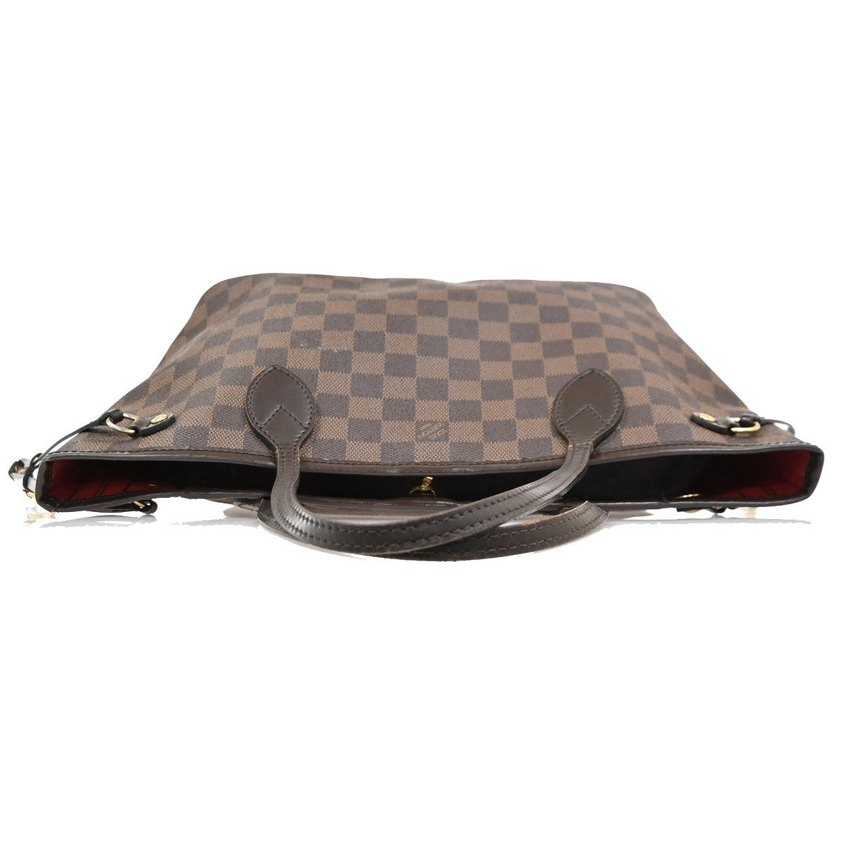 LOUIS VUITTON Neverfull PM Shoulder Tote Bag Damier Leather Brown N51109 98KP516