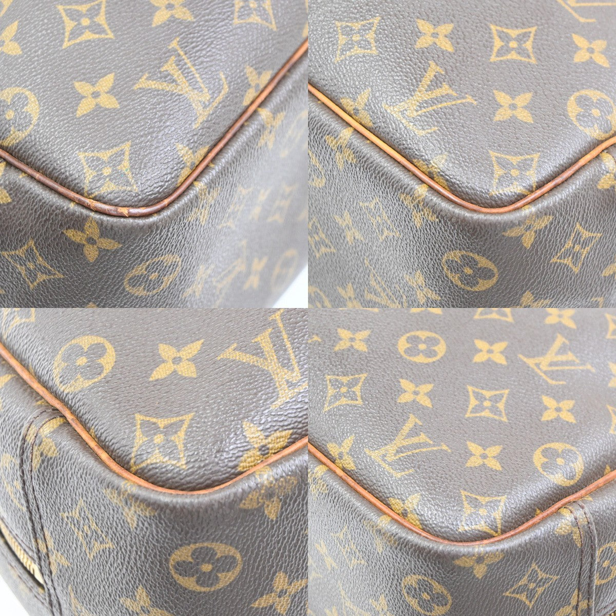 LOUIS VUITTON LV Logo Deauville Hand Bag Monogram Leather Brown M47270 31PA084