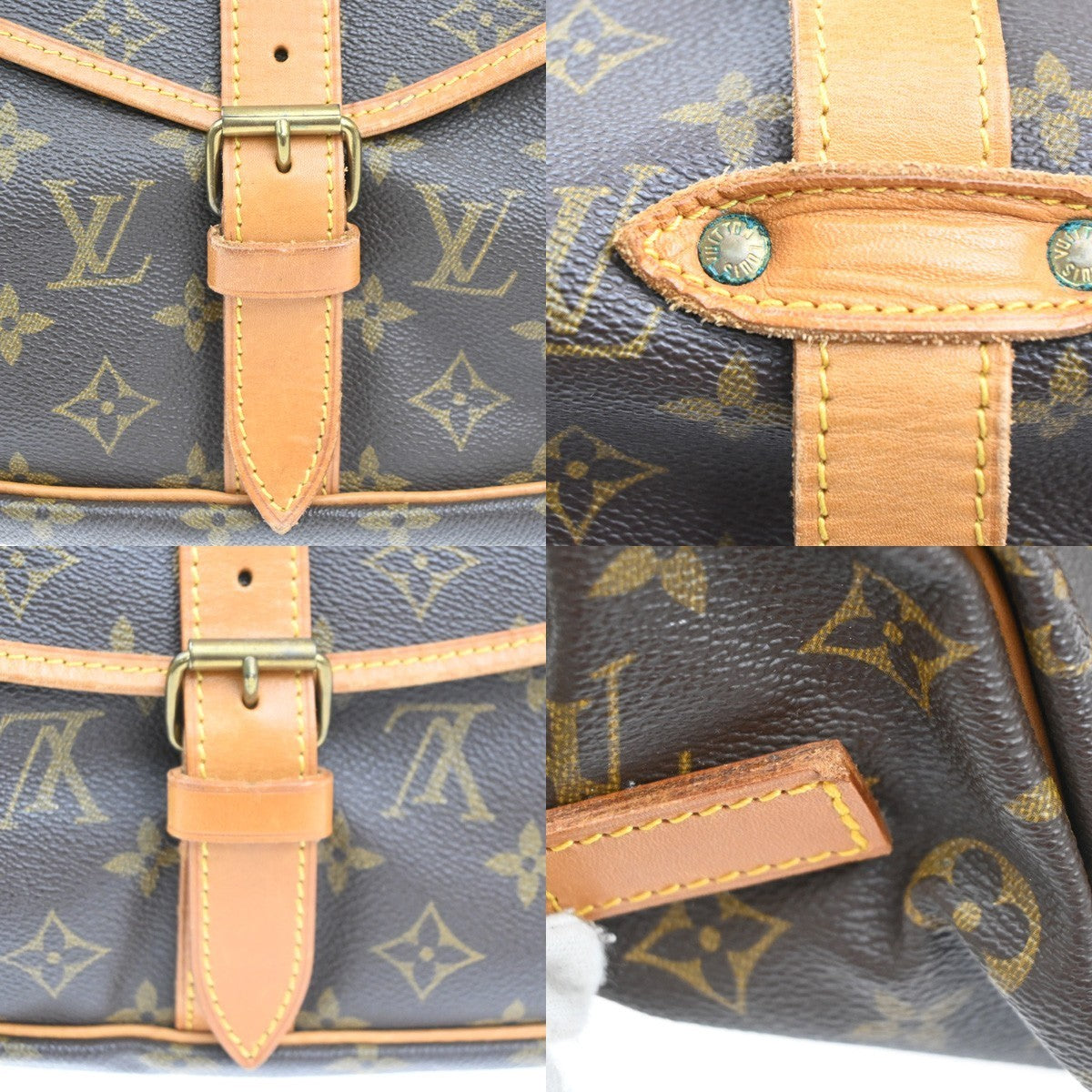 LOUIS VUITTON Saumur 35 Shoulder Bag Monogram Leather BN France M42254 16MA162
