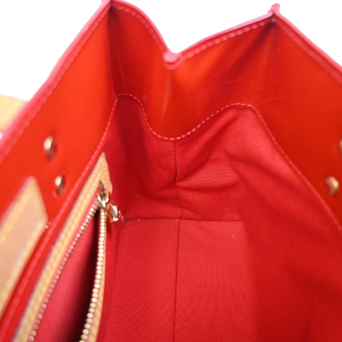 LOUIS VUITTON Read PM Hand Bag Monogram Vernis Patent Leather Red M91088 86FB595