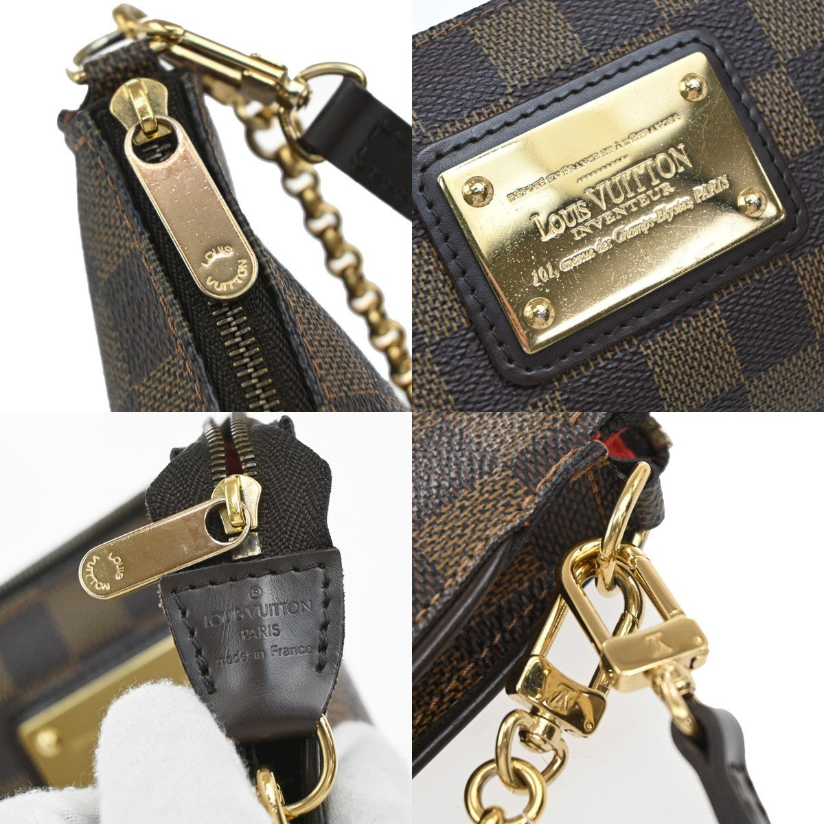 LOUIS VUITTON Sophie  2Way Shoulder Bag Damier Ebene Leather BN N51135 608EG024