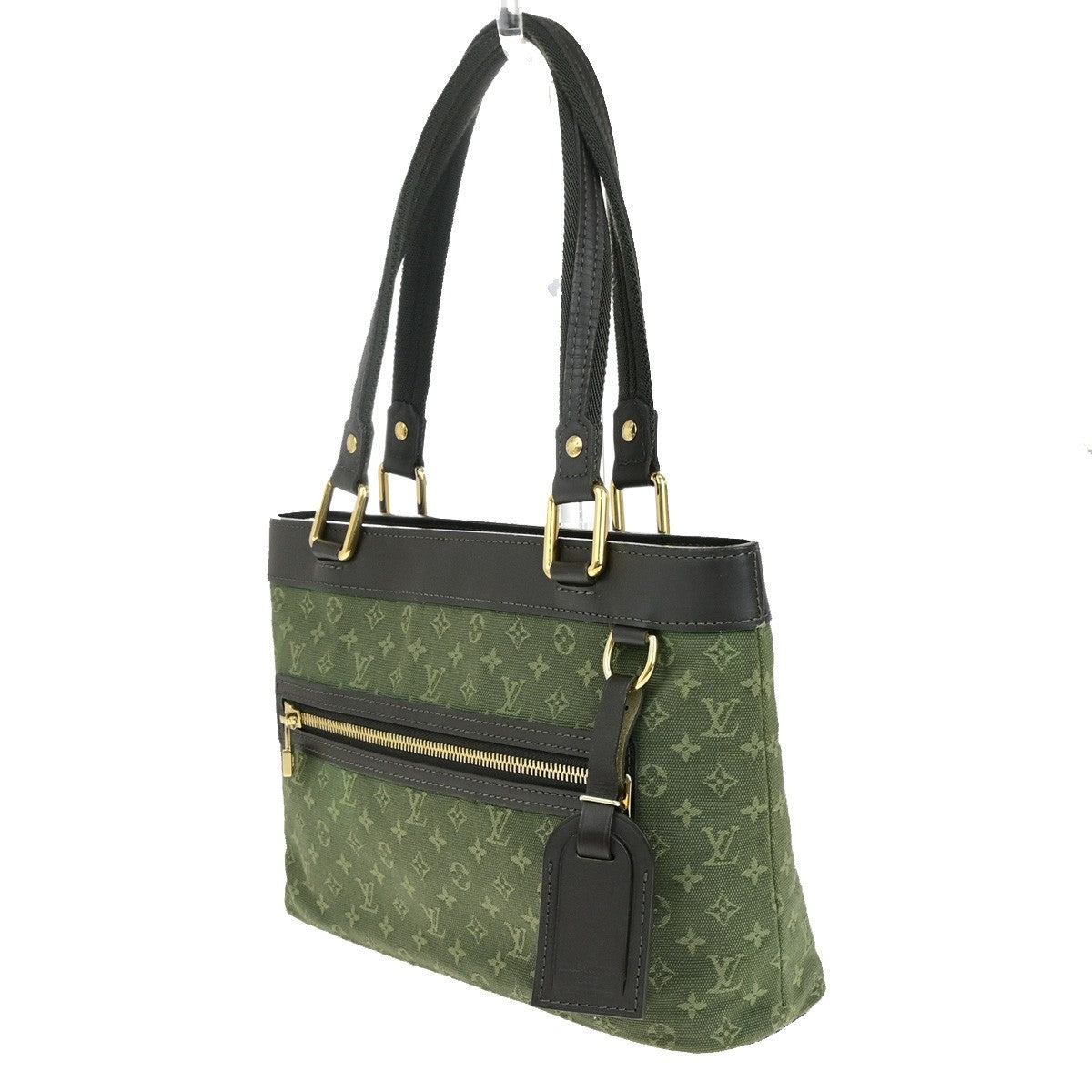 LOUIS VUITTON Lucille PM Shoulder Bag Monogram Mini Canvas Khaki M92682 80KB611