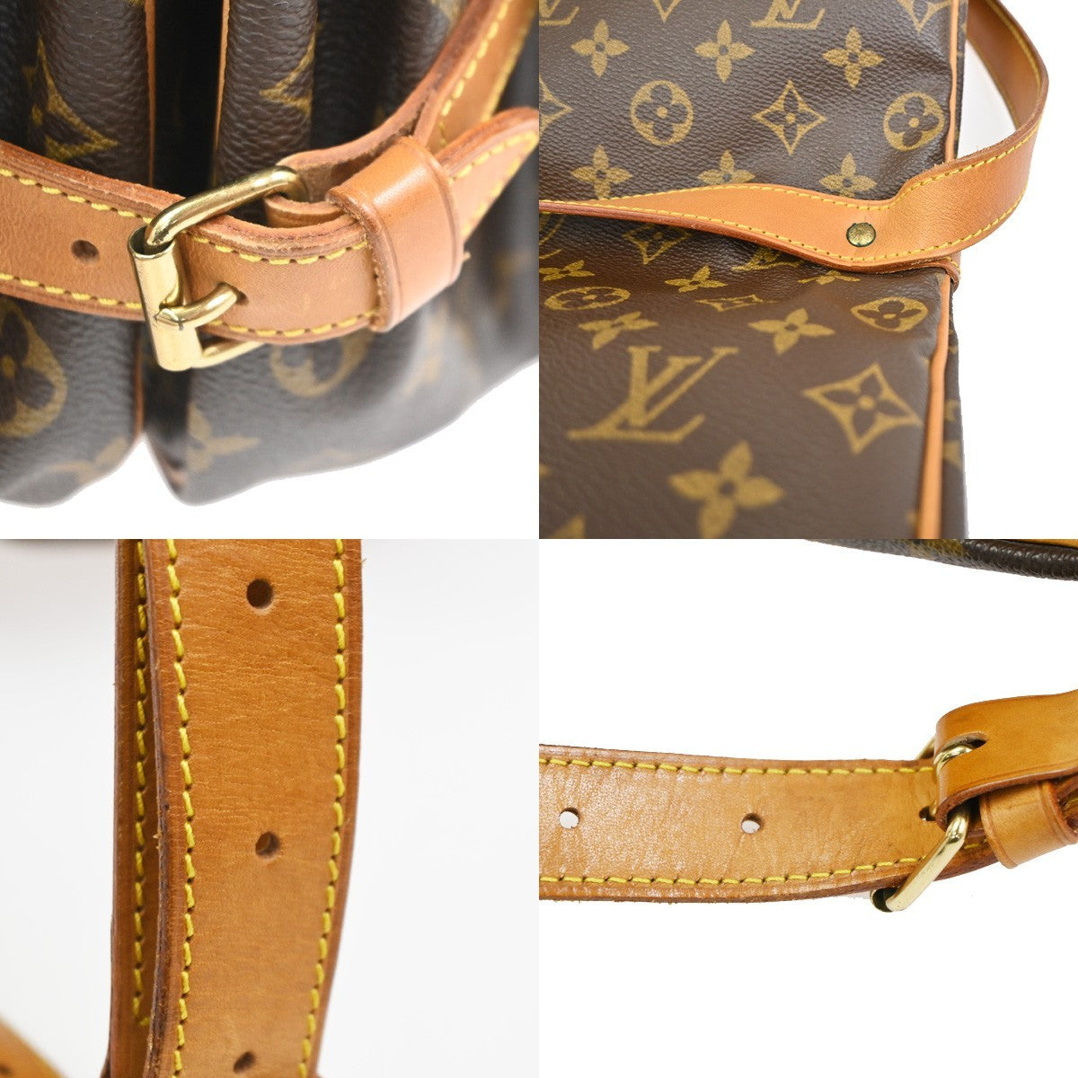 LOUIS VUITTON Saumur 35 Shoulder Bag Monogram Leather BN France M42254 72KC321