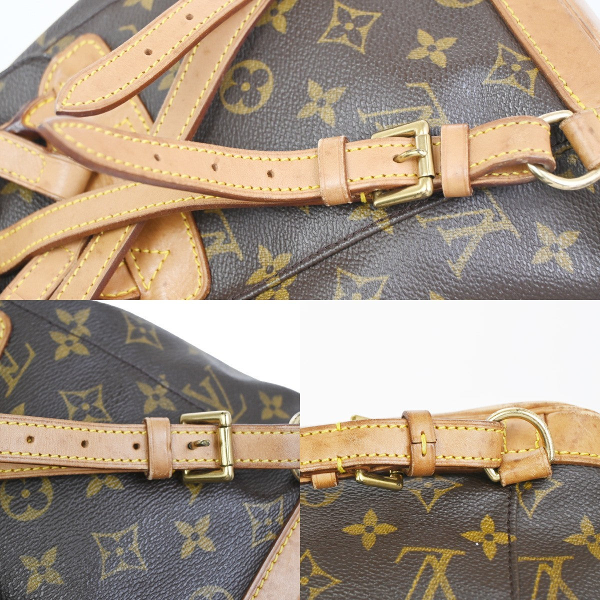 LOUIS VUITTON Mini Montsouris Backpack Bag Monogram Leather Brown M51137 79YJ030