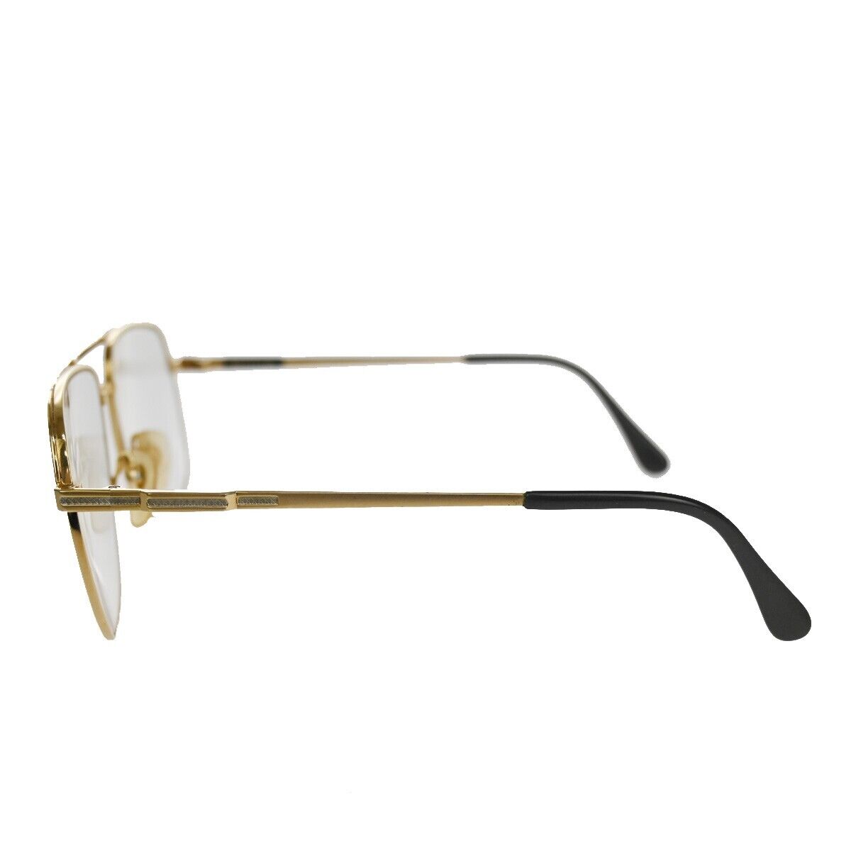 Burberrys Logo Reading Glasses Eye Wear Metal Gold Plated Plastic 08YA139