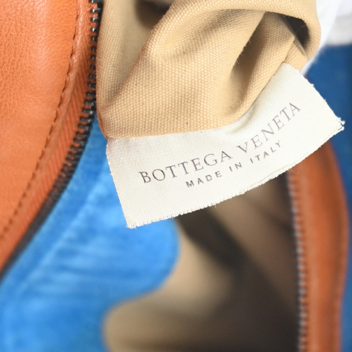 BOTTEGA VENETA Logo Intrecciato Shoulder Hand Bag Leather Orange Italy 89KC708