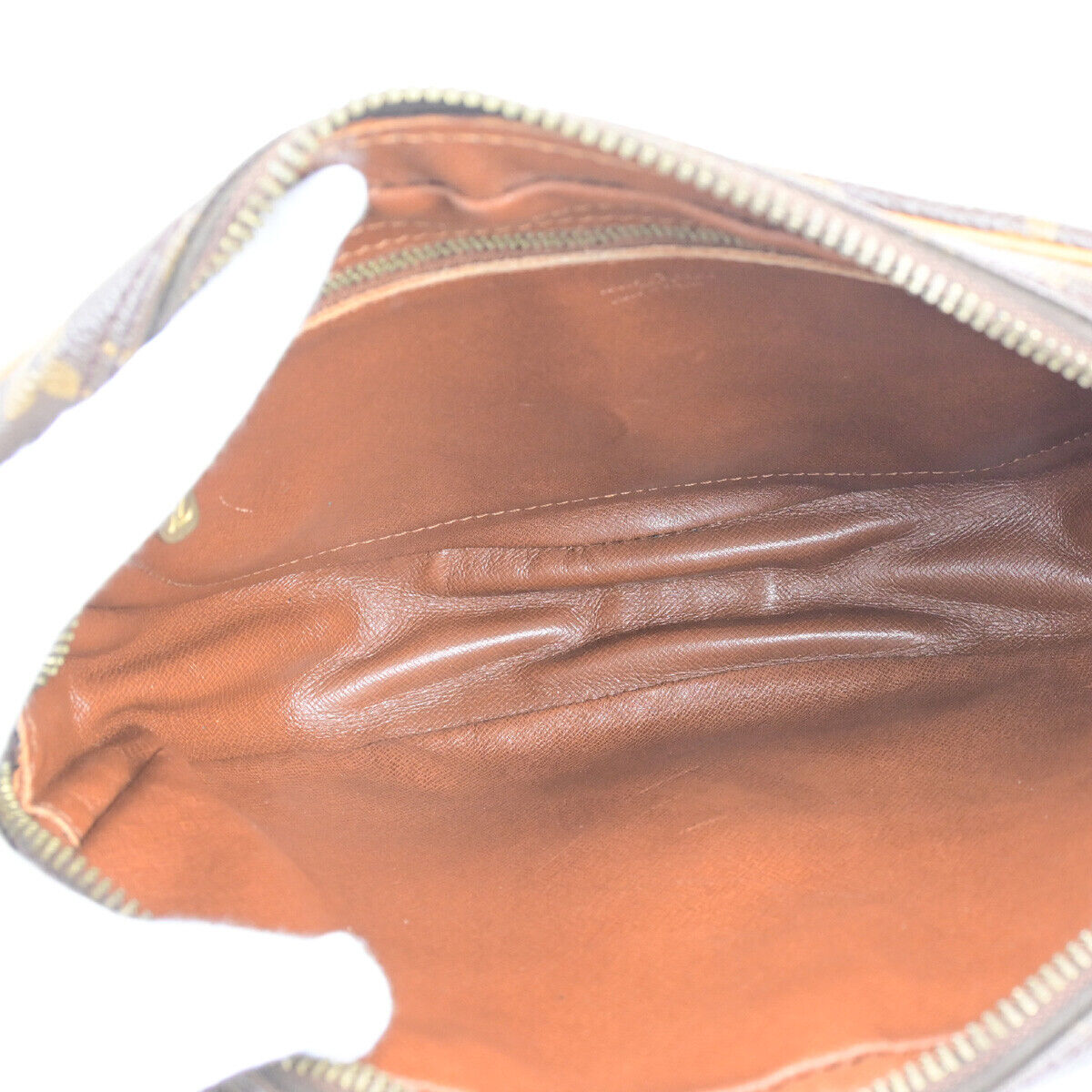 LOUIS VUITTON Jeune Fille GM Shoulder Bag Monogram Leather Brown M51225 37YG600