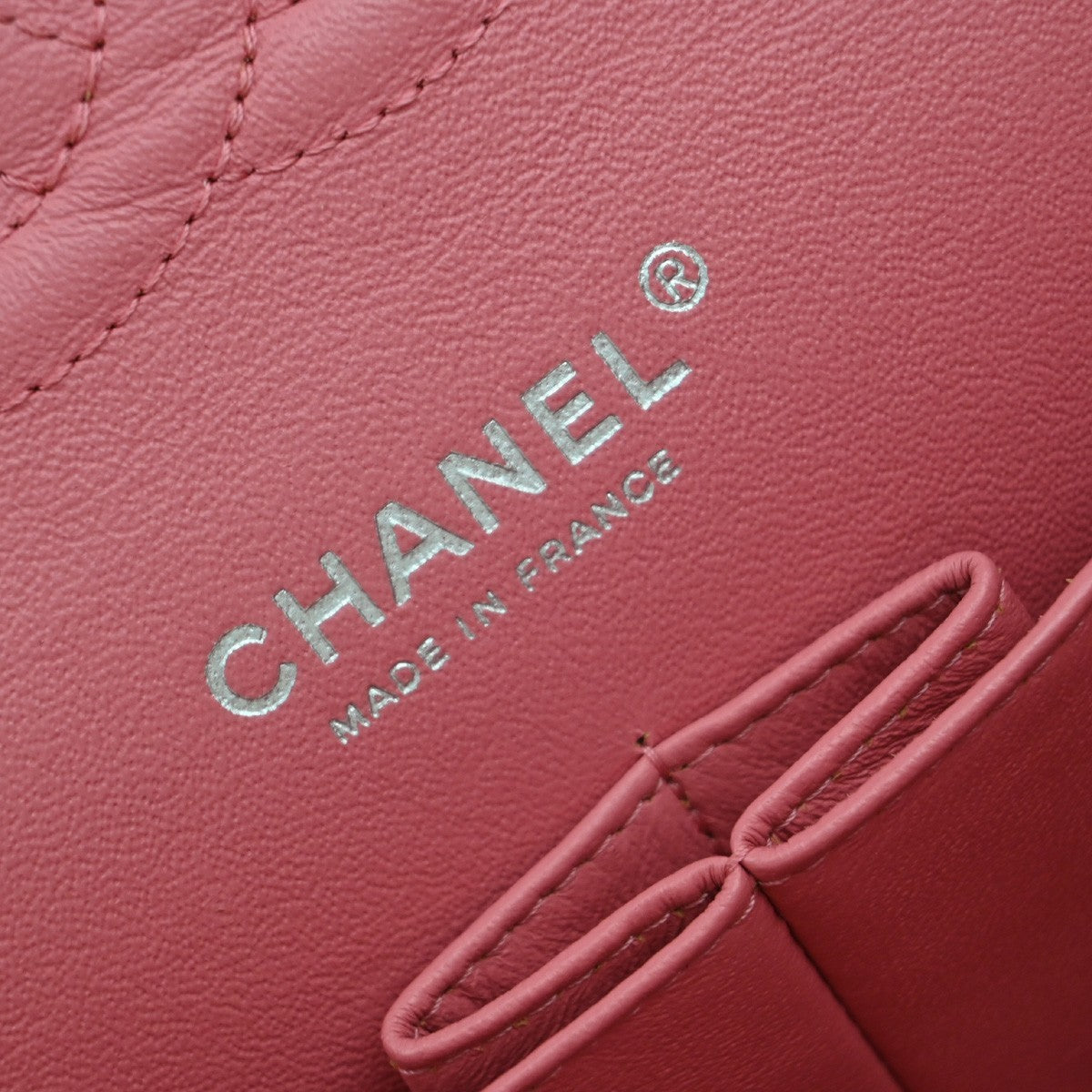 CHANEL CC Matelasse 25 Double Flap Chain Shoulder Bag Leather Pink SHW 791RF617