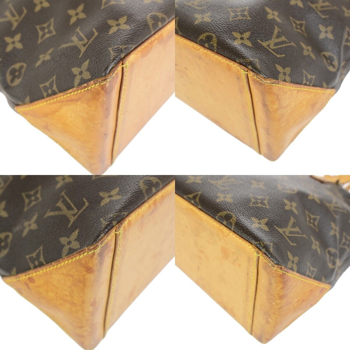 LOUIS VUITTON Cabas Piano Shoulder Bag Monogram Leather Brown M51148 39FB213