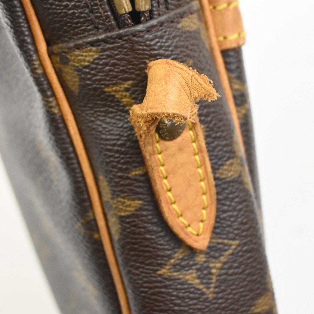 LOUIS VUITTON Danube Shoulder Bag Monogram Leather Brown France M45266 62CA839