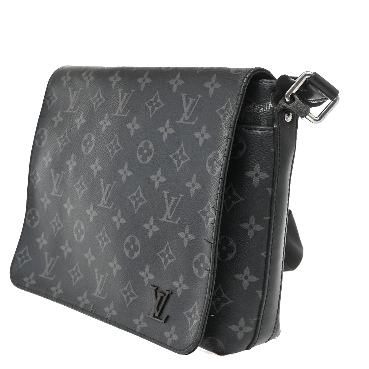 LOUIS VUITTON District PM Shoulder Bag Monogram Eclipse Black M45272 32YH836