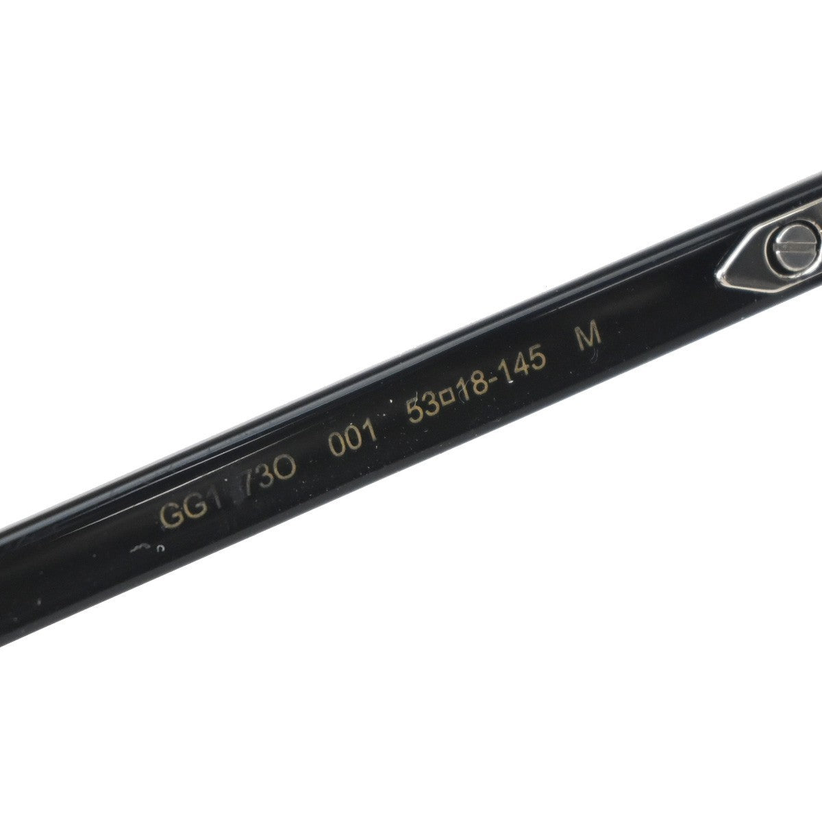 GUCCI Logo GG Glasses Eye Wear GG16730 Plastic Black SHW 05RF711