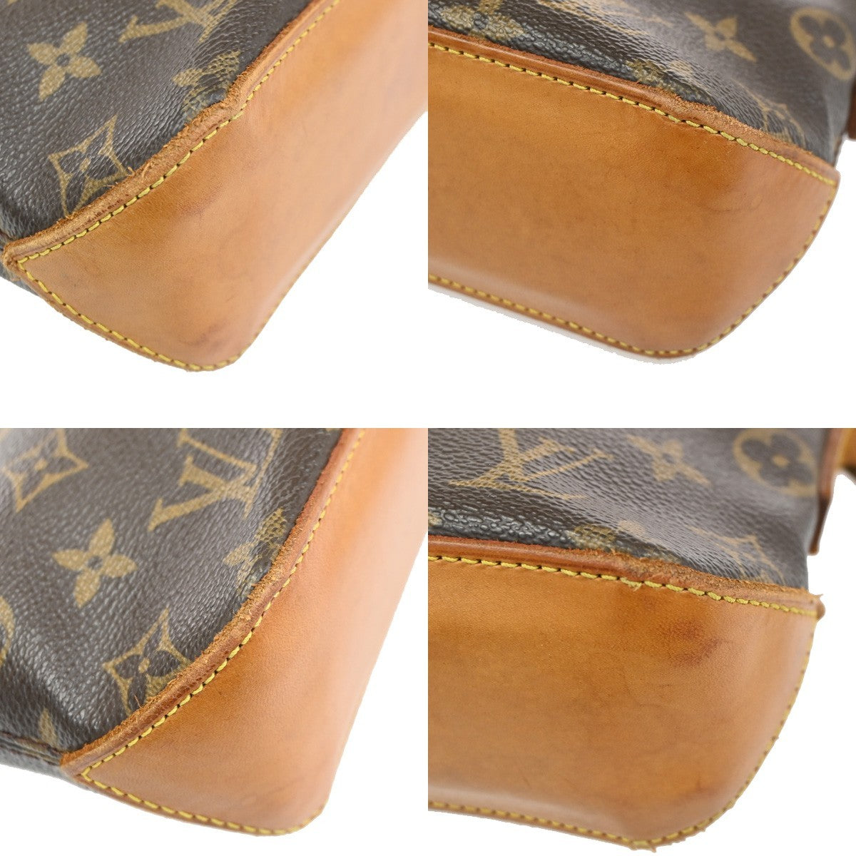 LOUIS VUITTON Logo Trotteur Shoulder Bag Monogram Leather Brown M51240 72YH917
