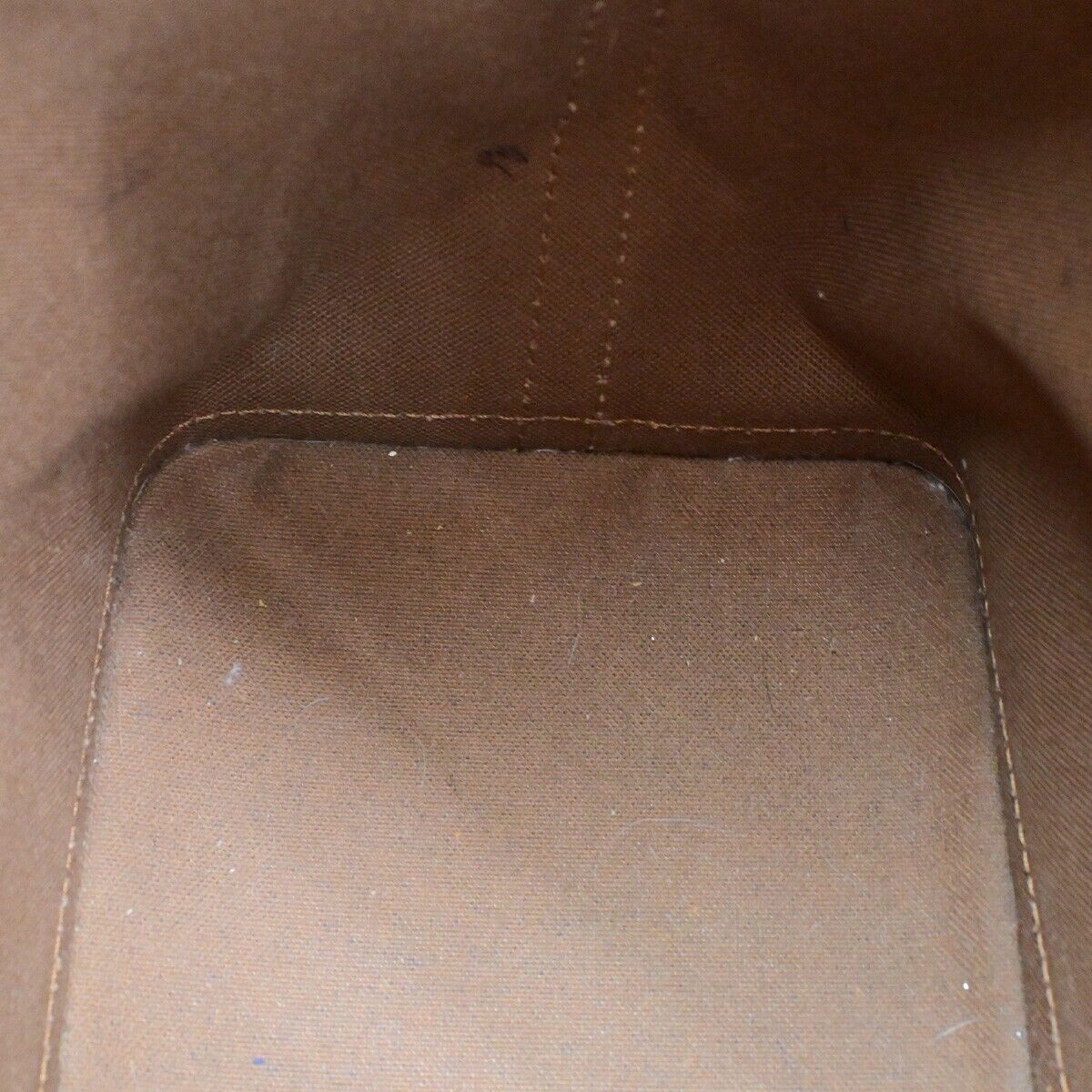 LOUIS VUITTON Mini Noe Drawstring Hand Bag Monogram Leather Brown M42227 91FA719