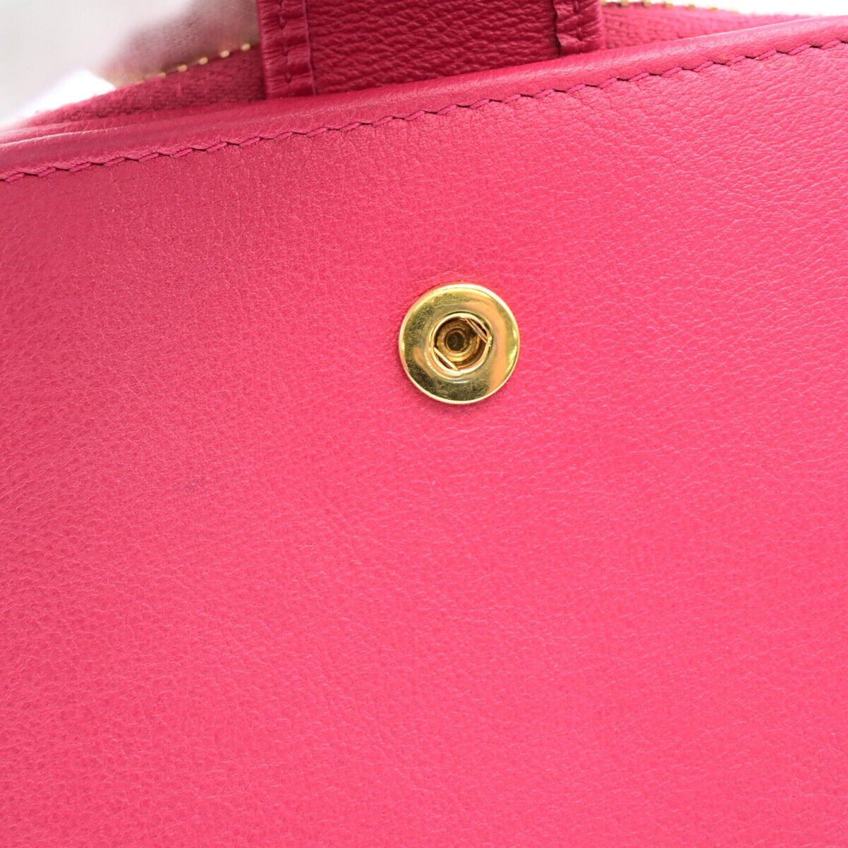 YVES SAINT LAURENT YSL Logo Bifold Wallet Purse Leather Pink GHW 04YE803