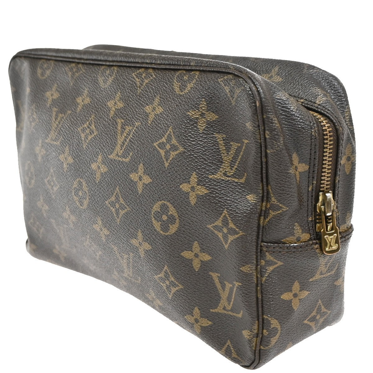 LOUIS VUITTON Trousse Toilette 28 Clutch Hand Bag Monogram Brown M47522 66ZA137
