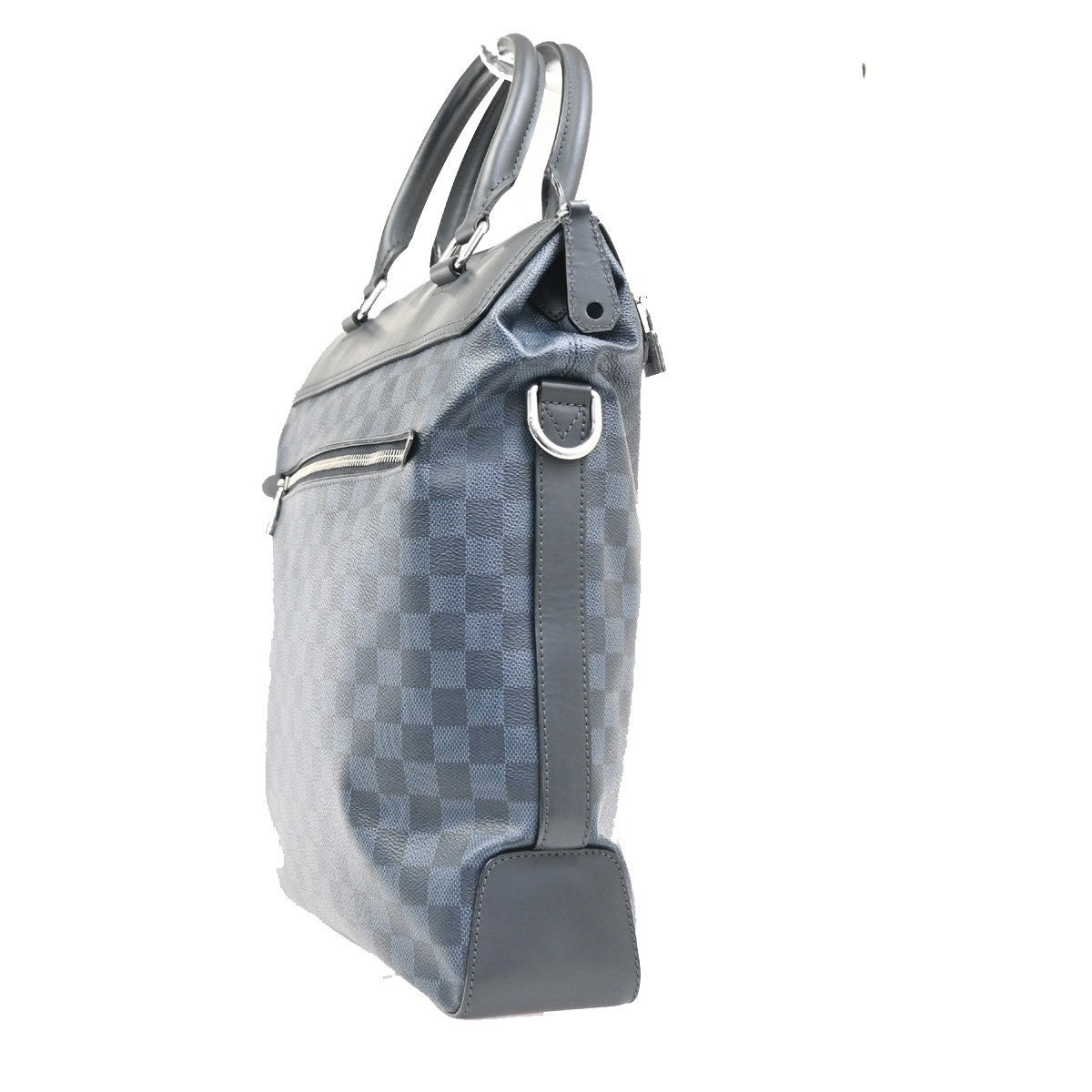 LOUIS VUITTON Greenwich Hand Bag Damier Cobalt Leather Navy Italy N41351 92MA390