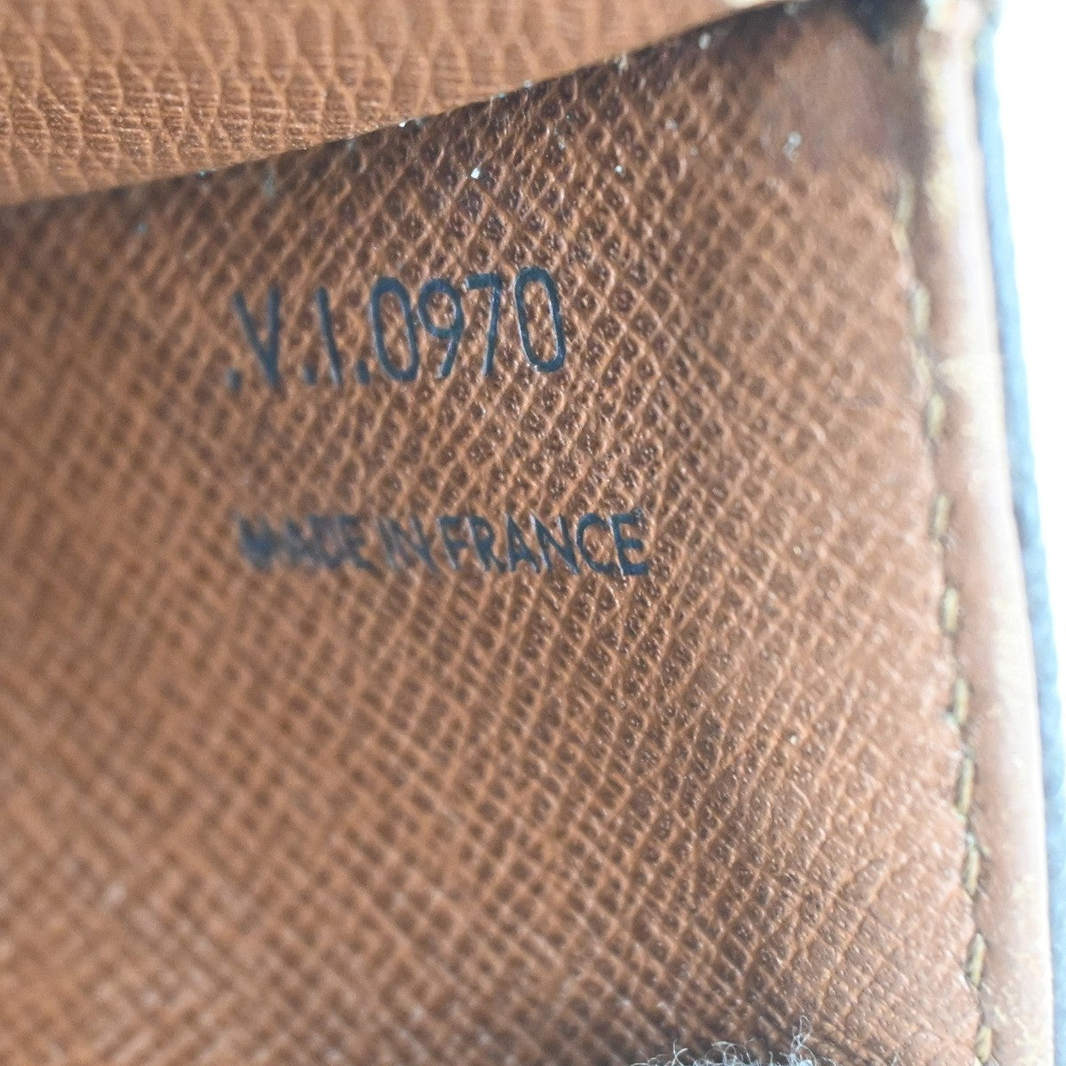 LOUIS VUITTON Logo Marne Shoulder Bag Monogram Leather Brown M51369 33KB603
