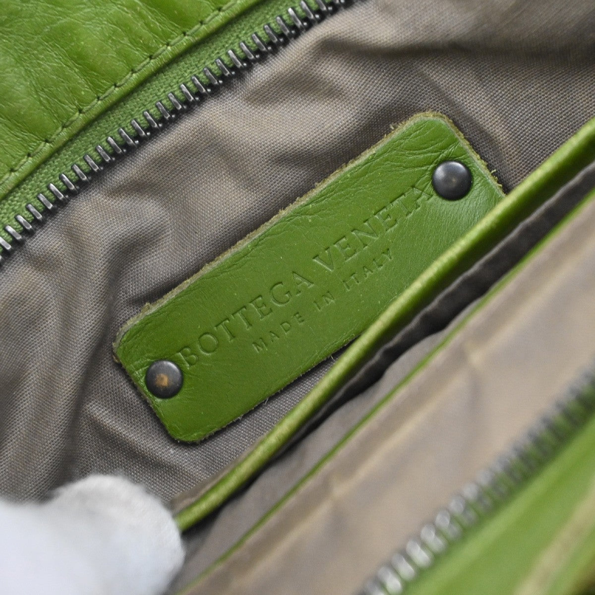 BOTTEGA VENETA Intrecciato Crossbody Shoulder Bag Leather Green Italy 16EG288