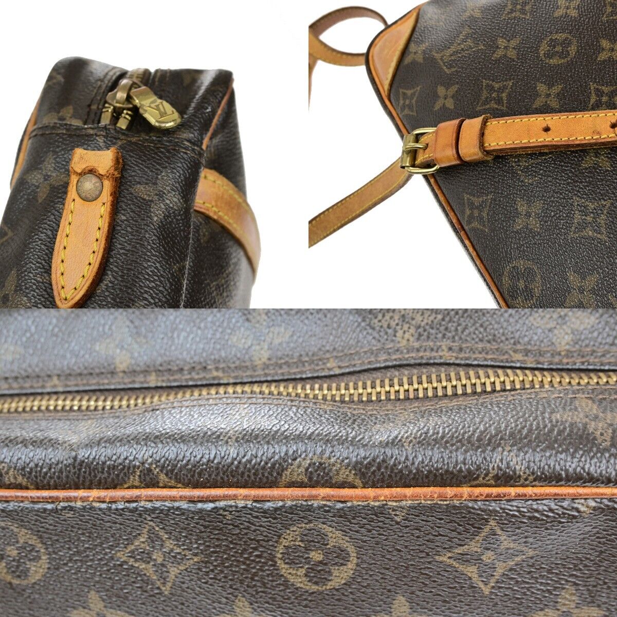 LOUIS VUITTON Trocadero 27 Shoulder Bag Monogram Leather Brown M51274 05EE009