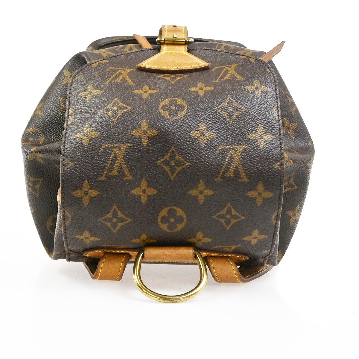 LOUIS VUITTON Montsouris MM Backpack Bag Monogram Leather Brown M51136 13CA842