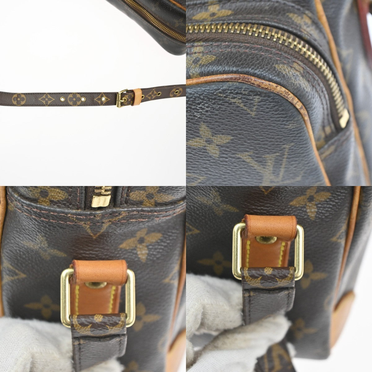 LOUIS VUITTON Nile Crossbody Shoulder Bag Monogram Leather Brown M45244 82MA341