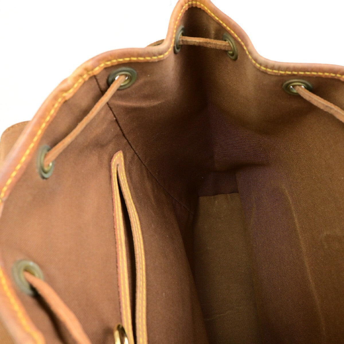 LOUIS VUITTON Montsouris MM Backpack Bag Monogram Leather Brown M51136 75EE122