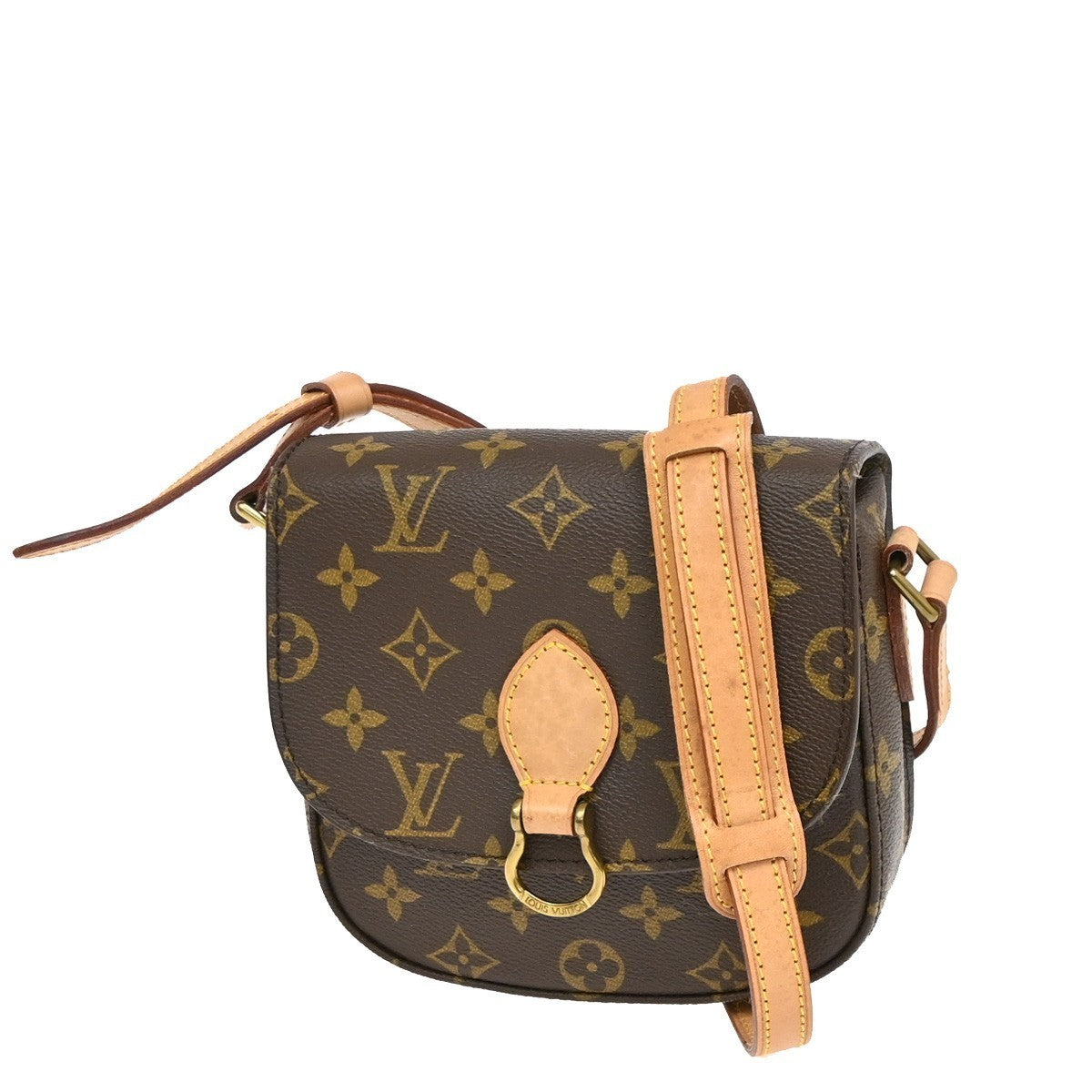 LOUIS VUITTON Mini Saint Cloud Shoulder Bag Monogram Leather BN M51244 72MA036