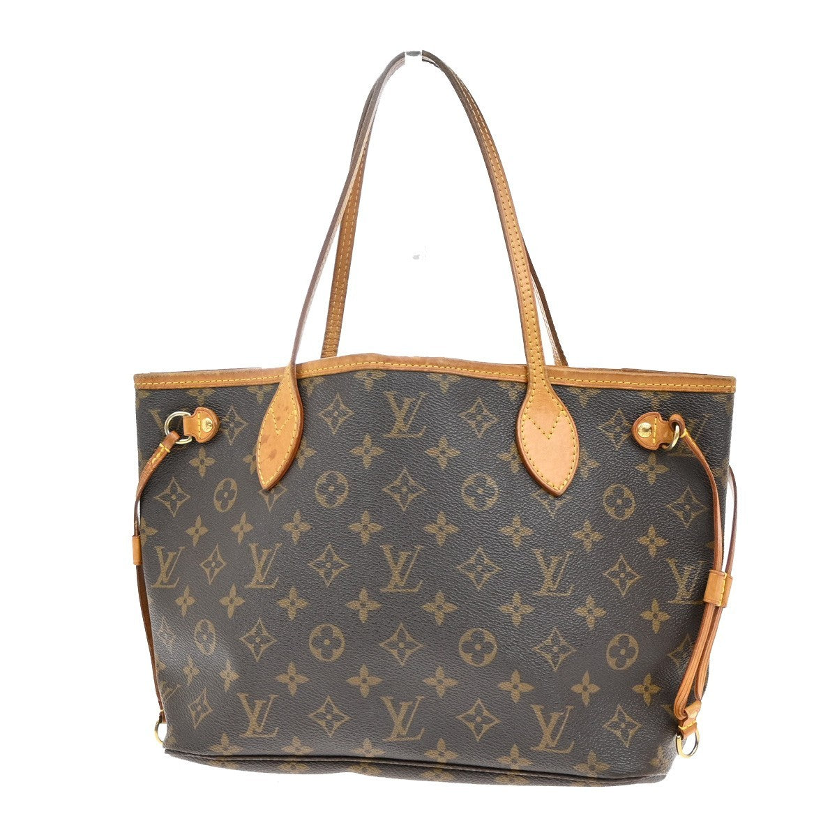 LOUIS VUITTON Neverfull PM Shoulder Tote Bag Monogram Leather BN M40155 97KB302