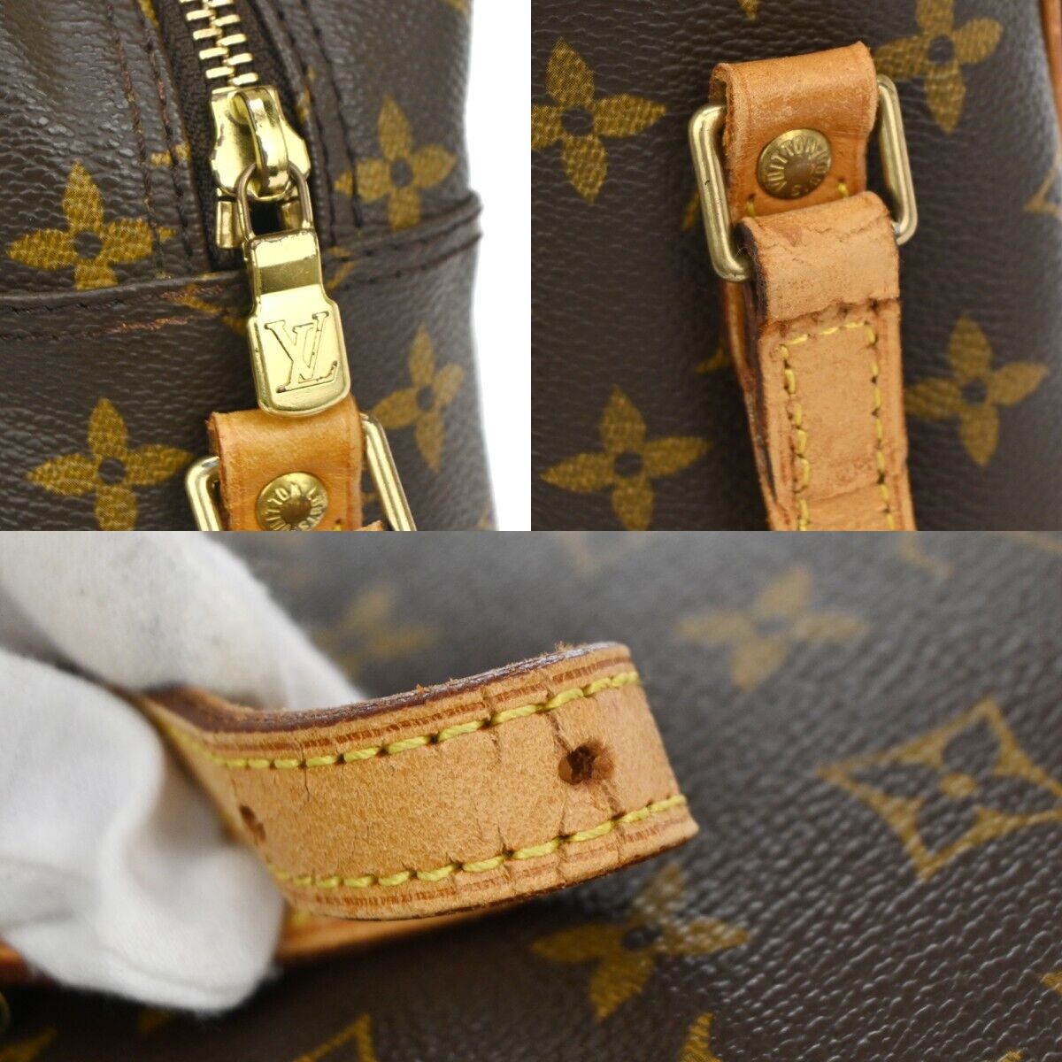 LOUIS VUITTON Trocadero 30 Shoulder Bag Monogram Leather Brown M51272 32EA282