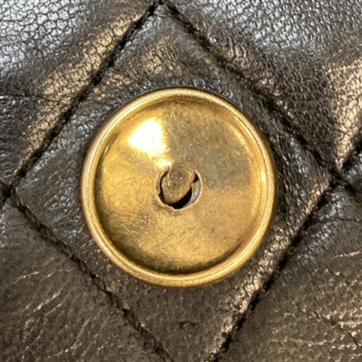 CHANEL CC Logo Matelasse Chain Shoulder Bag Leather Black GHW 41RK820