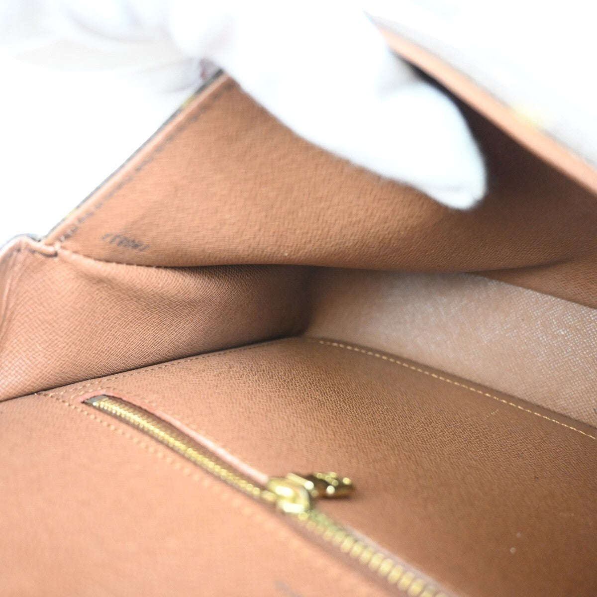 LOUIS VUITTON Saint Cloud GM Shoulder Bag Monogram Leather Brown M51242 34FB577