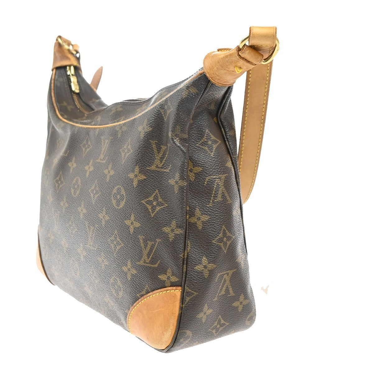 LOUIS VUITTON Boulogne 30 Shoulder Bag Monogram Leather Brown M51265 78MA364