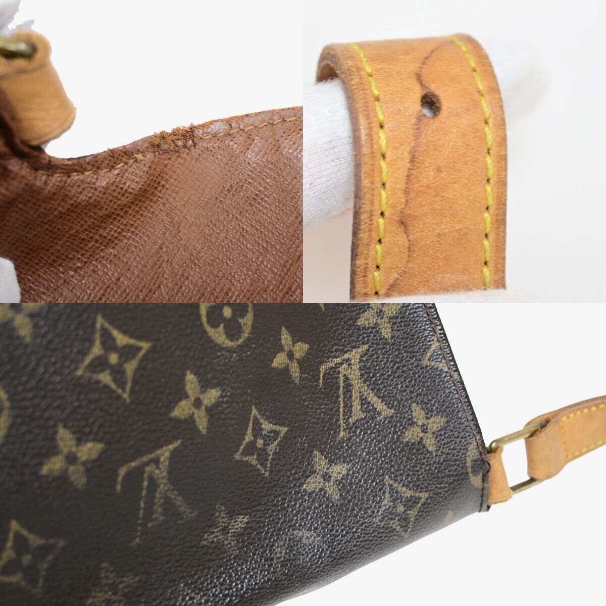 LOUIS VUITTON Musette Shoulder Bag Monogram Leather Brown Spain M51256 38EC338