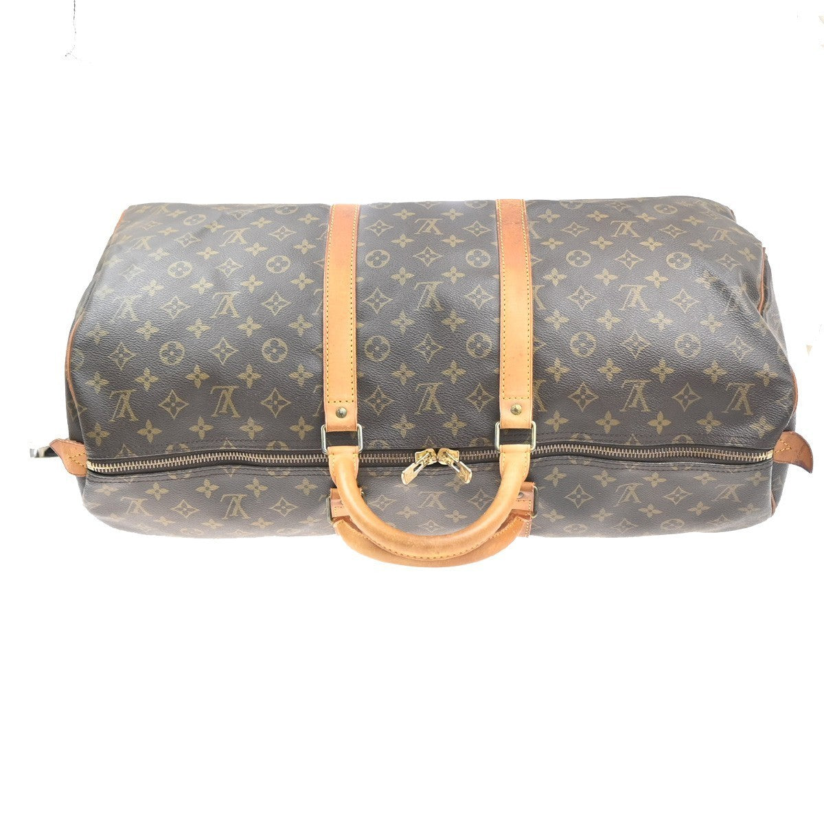 LOUIS VUITTON Keepall 55 Travel Hand Bag Monogram Leather Brown M41424 84MA384
