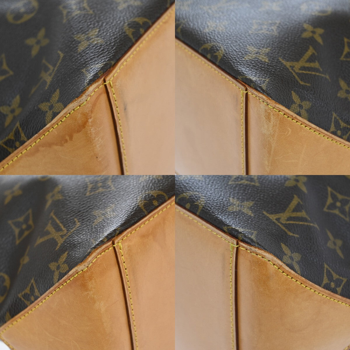 LOUIS VUITTON Cabas Piano Shoulder Bag Monogram Leather Brown M51148 95RF280