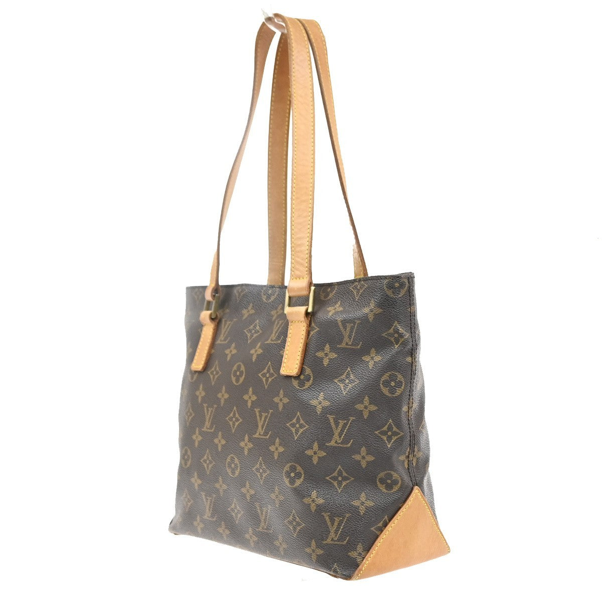 LOUIS VUITTON Cabas Piano Shoulder Bag Monogram Leather Brown M51148 78YJ151