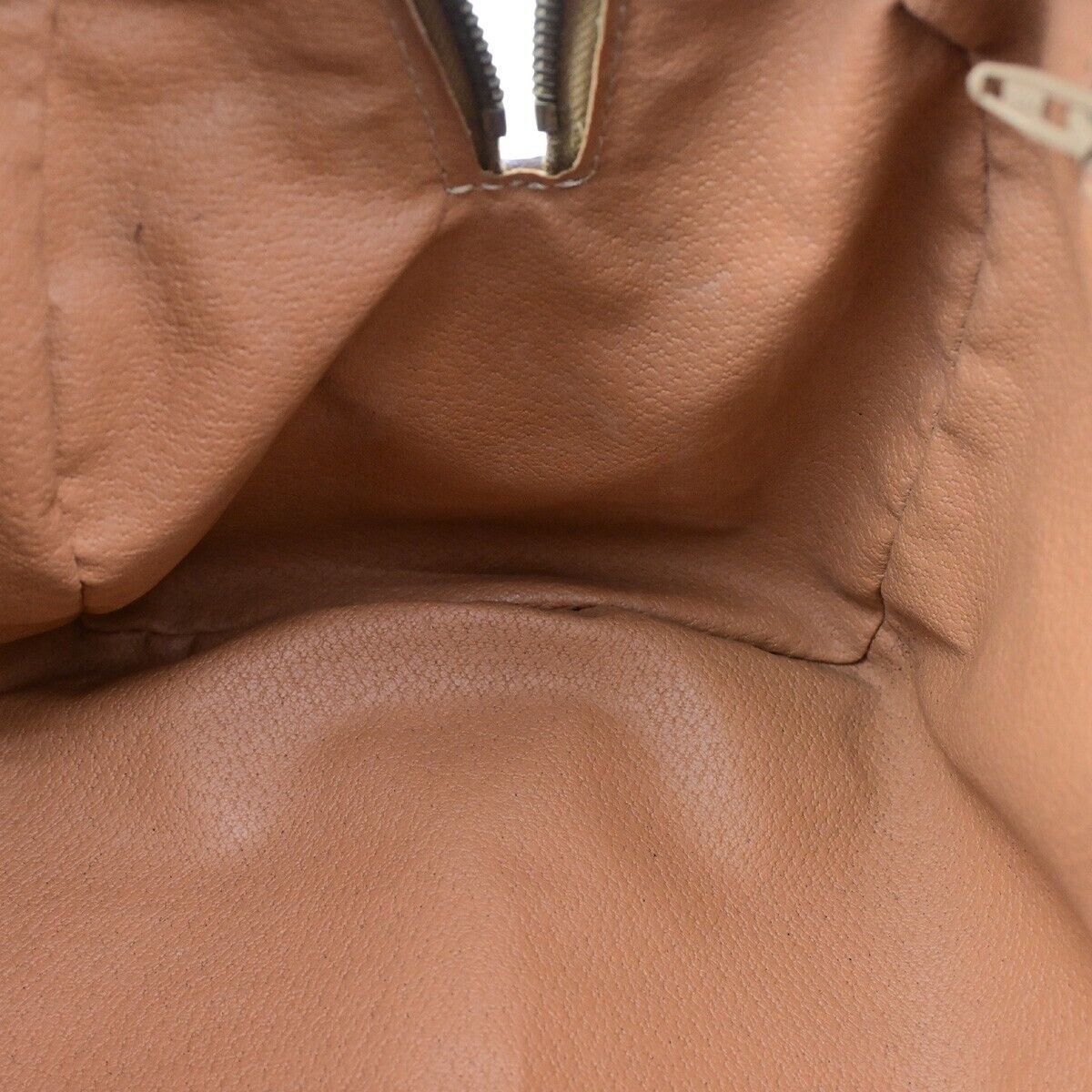 CELINE Macadam Pattern Travel Hand Bag PVC Leather Brown Gold Italy 67EC975