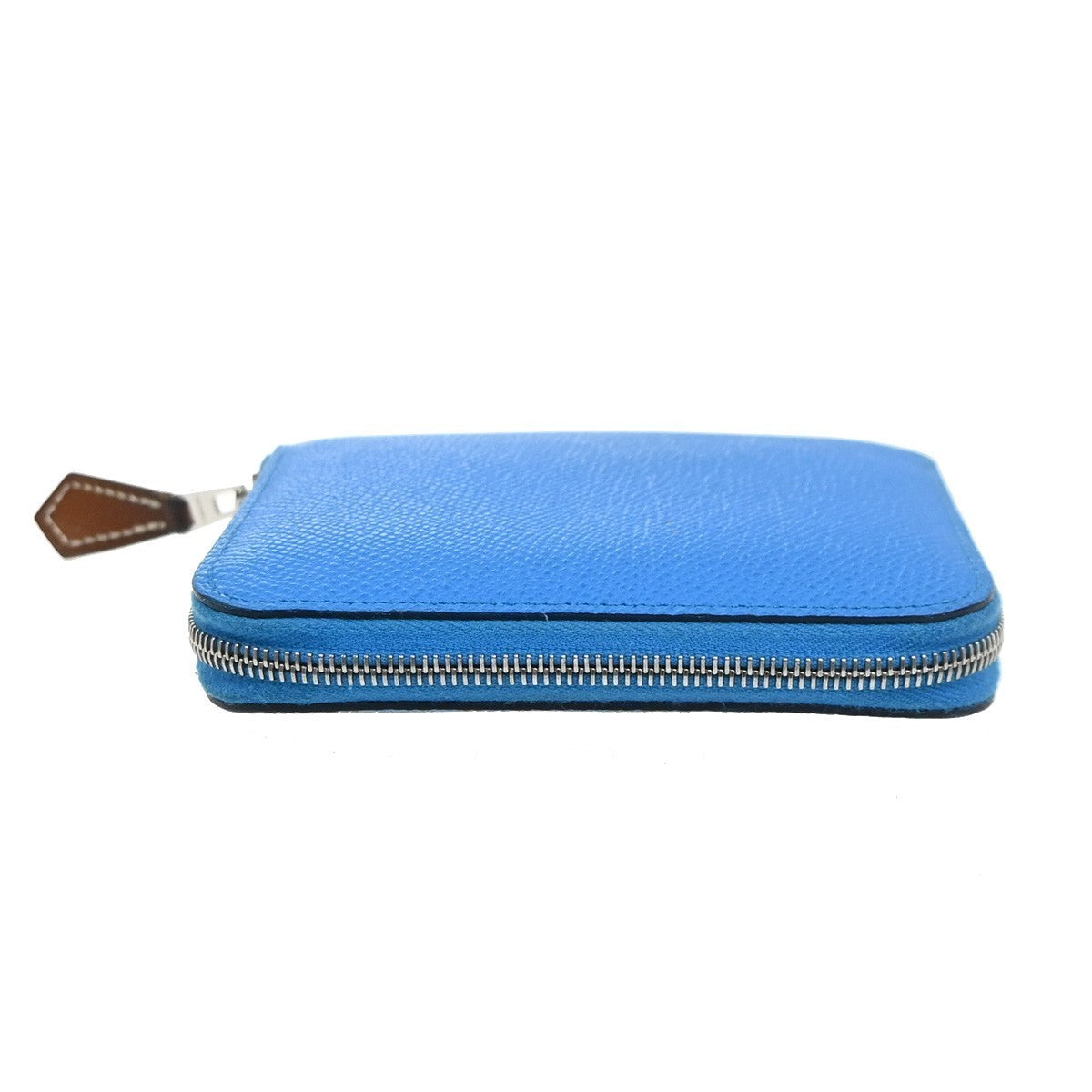 HERMES Azap Silk'In Compact Zip Around Wallet Epson Leather BE SHW 80RL942