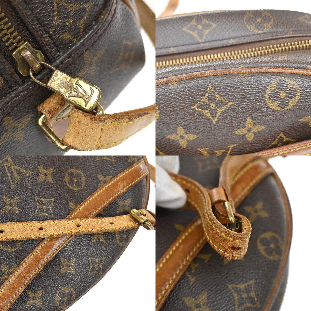 LOUIS VUITTON Blois Shoulder Bag Monogram Leather Brown France M51221 30CA203