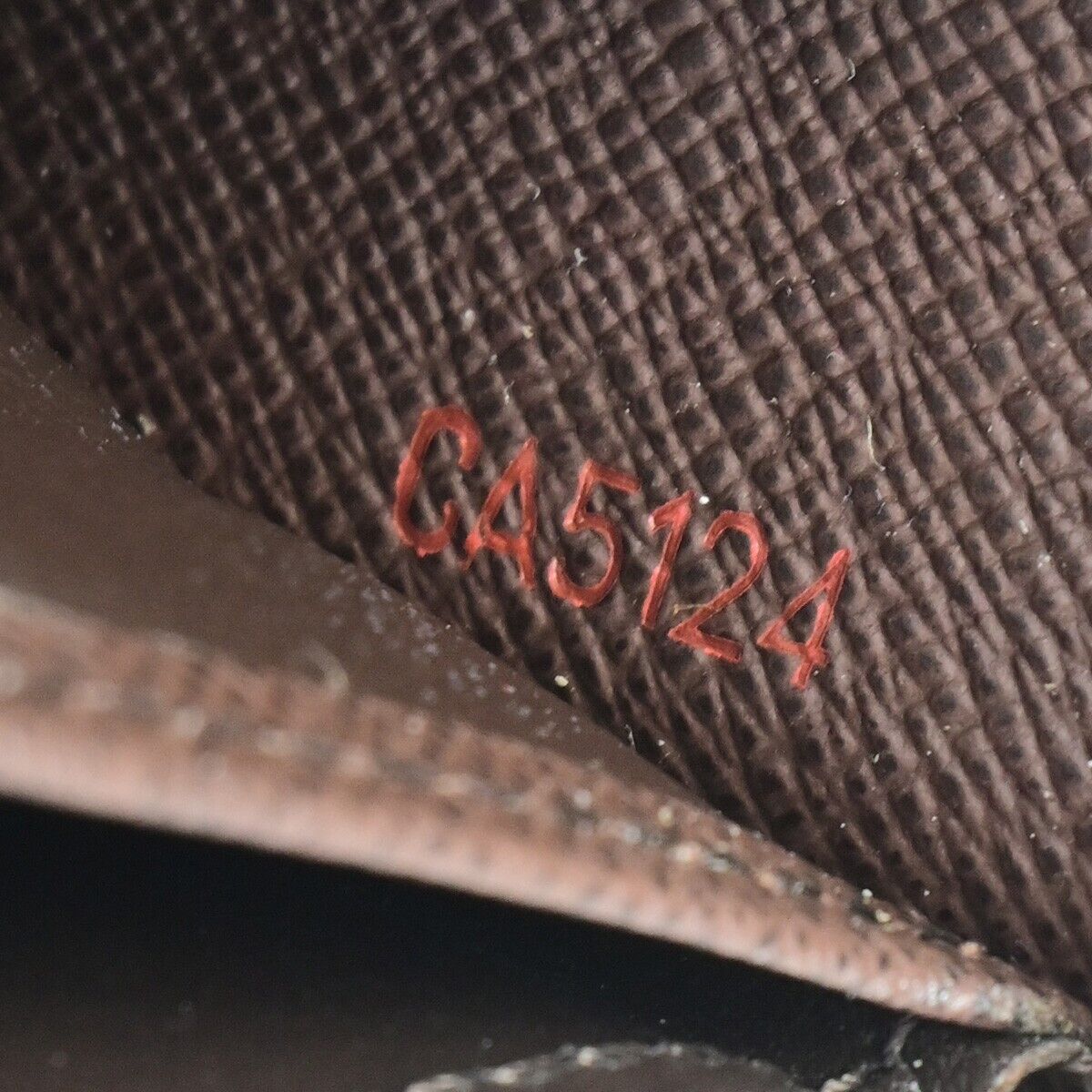 LOUIS VUITTON Zippy Wallet Long Bifold Purse Damier Leather Brown N60015 71EB896