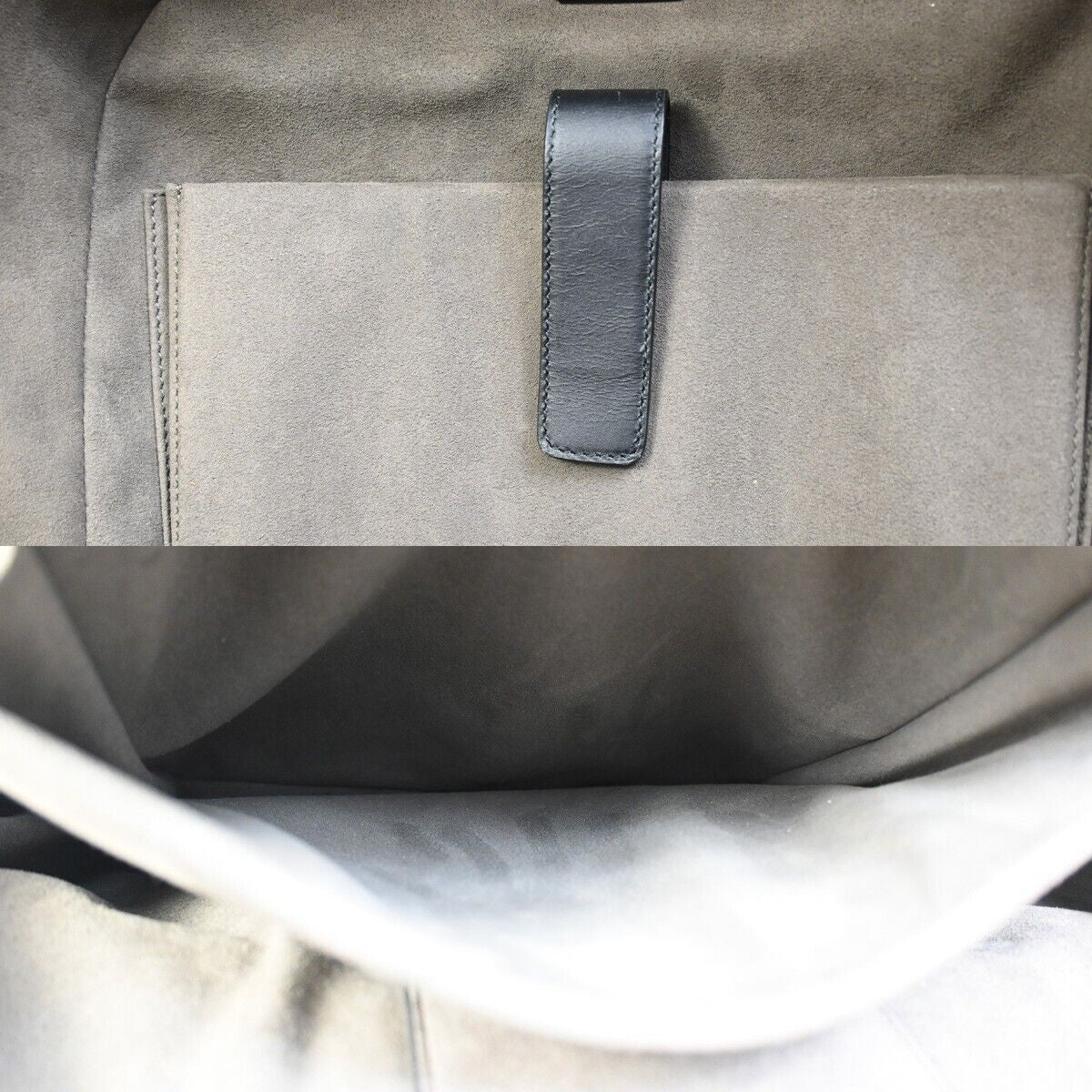 GUCCI GG Supreme Backpack Canvas Leather  Black Brown Ebony Italy 631RF133