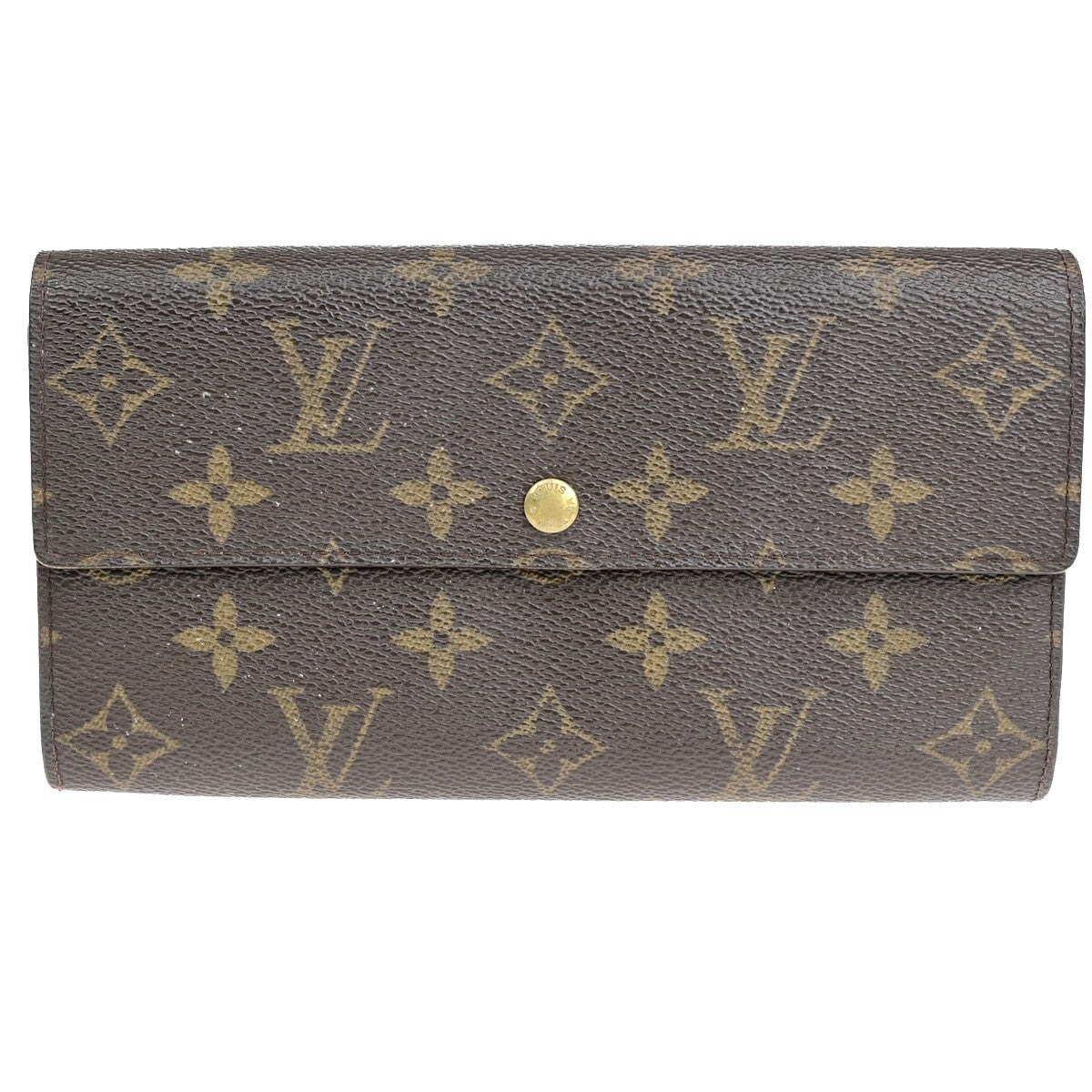 LOUIS VUITTON Porte Monnaie Credit Bifold Wallet Monogram Leather M61725 62KP133