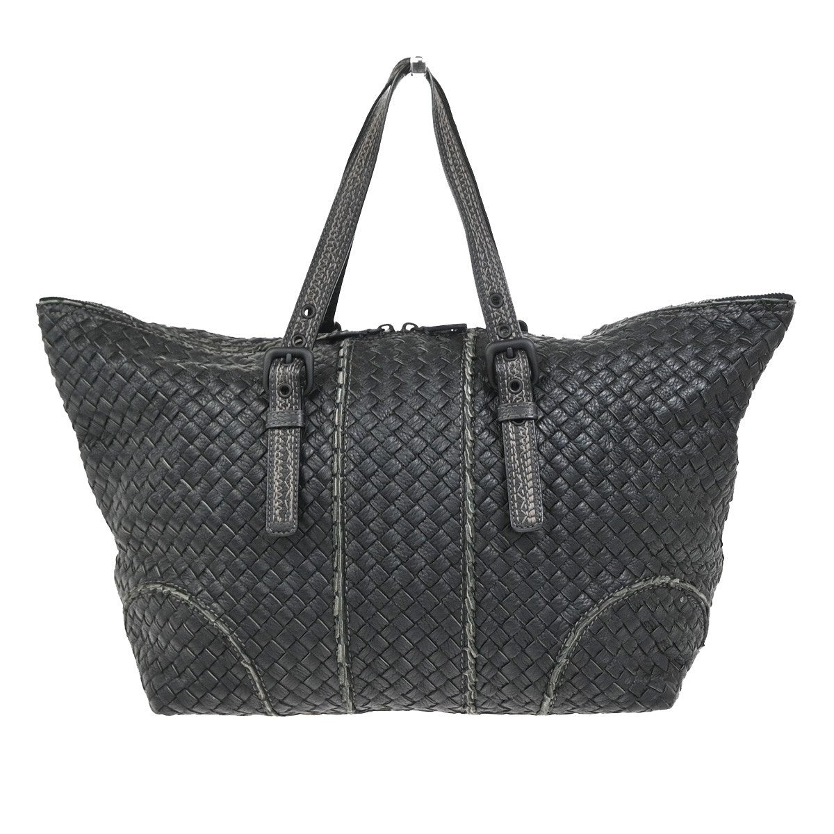 BOTTEGA VENETA Logo Intrecciato Shoulder Bag Vivo Cervo Leather Italy 46YJ055