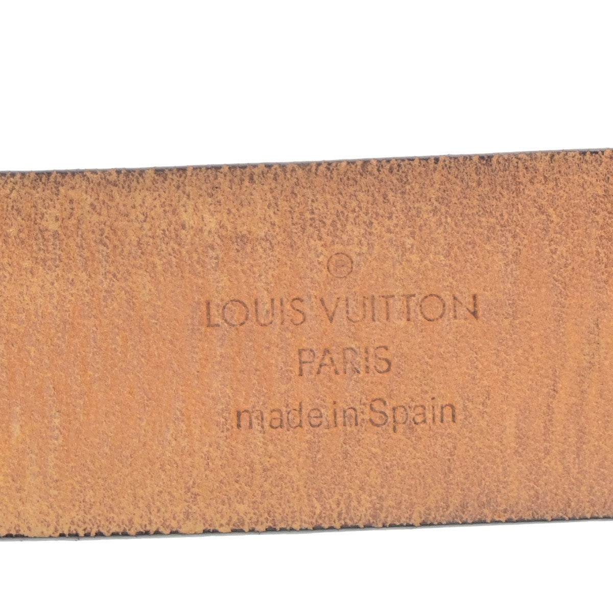 LOUIS VUITTON Santure Carre Belt Damier Ebene Brown GHW France M6802 05CB072